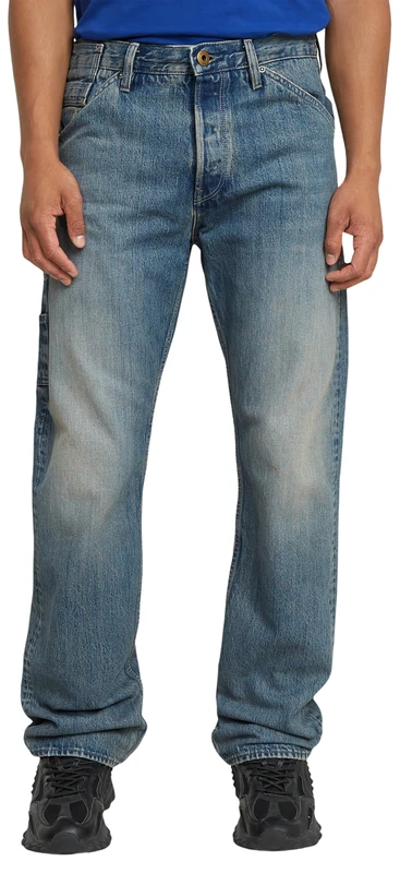 G-Star Men's Dakota Logger Regular Straight Jeans, Blue (vintage pioneer D26310-D499-H121), 32W / 34L