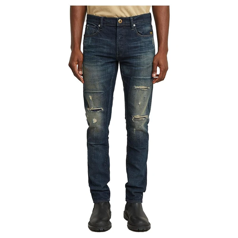 G-Star Men's 3301 Slim Jeans, Blue (antique foundry repaired 51001-D594-H102), 28W / 30L