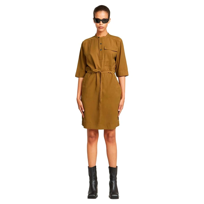 G-Star Women's Fluid Dress , Brown (dk mustard D26023-D522-1377), XS