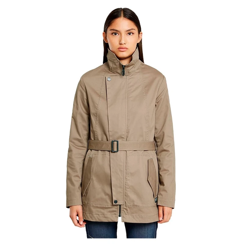 G-Star Women's Short Trench Coat - Beige - Size S