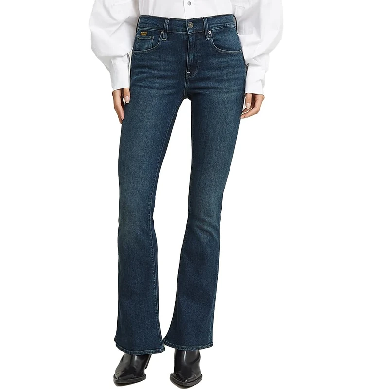 G-STAR 3301 Flare Jeans Skinny Flare Women's , Blue (Worn in Icy Blue D21290-d987-h281) , 25W / 34L