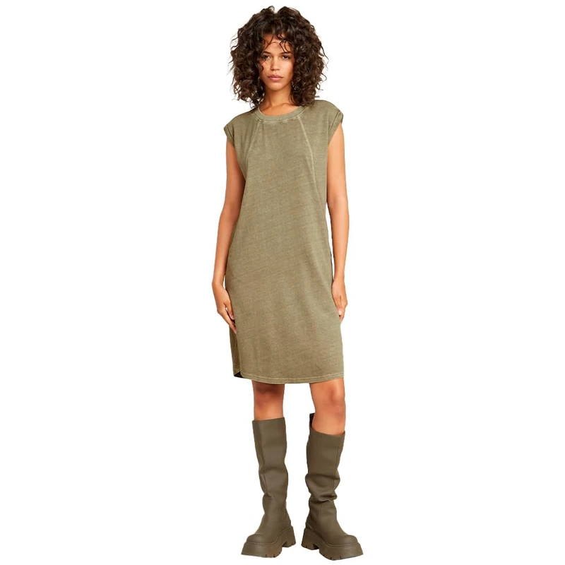 G-Star Women's Seam Detail Overdyed Loose Dress , Green (ensis green gd D26081-C756-G544), XXS - Image 1