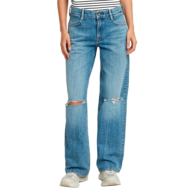 G-Star Women's Judee Loose Low Waist Jeans, Blue (faded false bay destroyed D22889-E019-H085), 27W / 32L