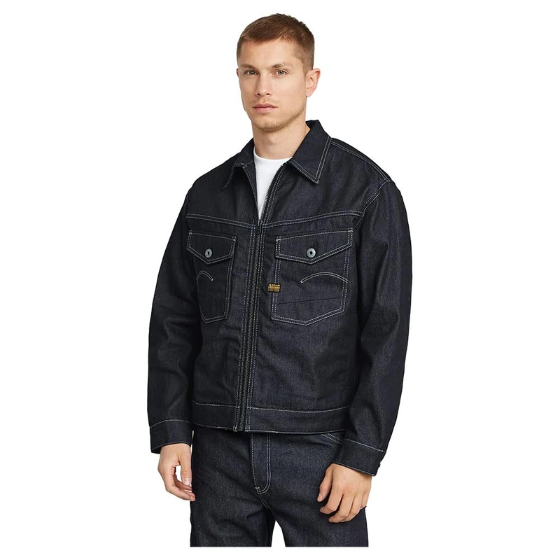 G-Star Men's Dakota Zip Jacket, Blue (raw denim D26128-D956-001), M
