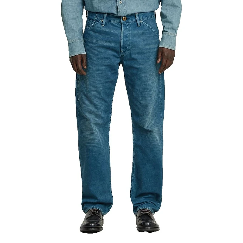 G-Star Men's Dakota Logger Regular Straight Jeans, Blue (faded indigo gd D26310-D491-G925), 32W / 32L