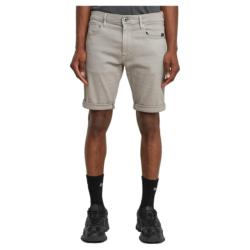 G-STAR 3301 Slim Denim Shorts Shorts Men's , Green (Flint Grey Gd D10481-c258-h120) , 33W
