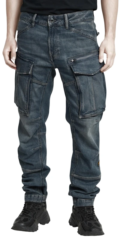 G-Star Men's Rovic Zip 3D Regular Tapered Denim Jeans, Blue (worn in glace D23077-D775-H139), 34W / 36L