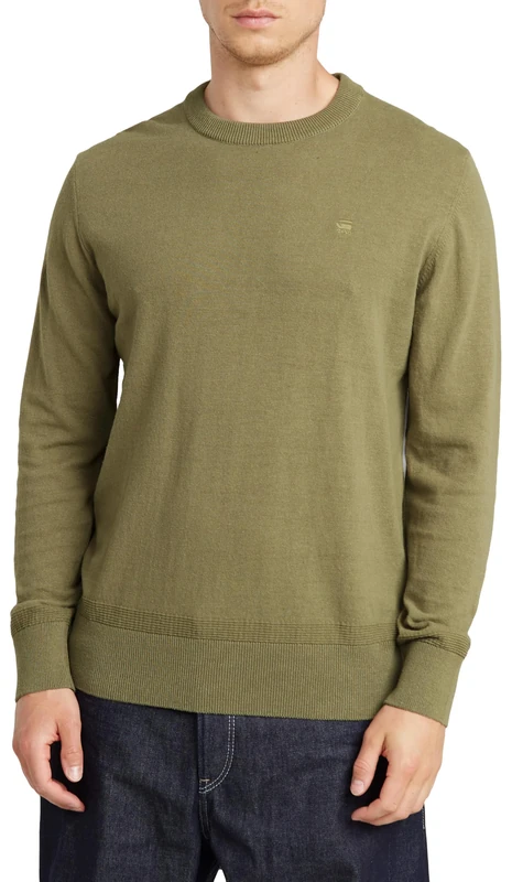 G-Star Men's Premium Core Knitted Sweater, Green (ensis green D26123-D997-6057), M
