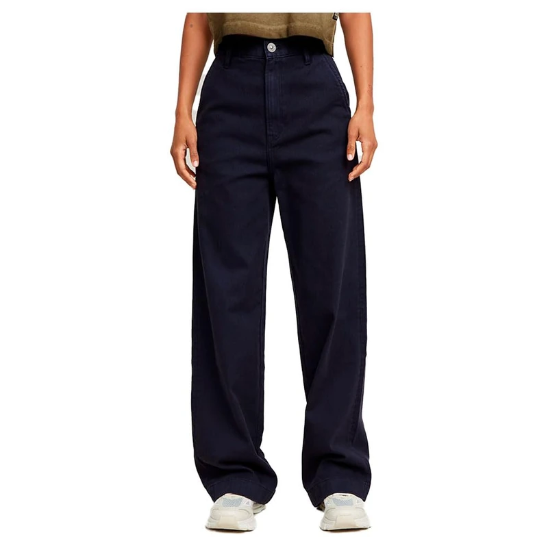 G-Star Women's Deck 2.0 High Loose Chino , Blue (osaka blue gd D26432-E020-H193), 26W / 32L