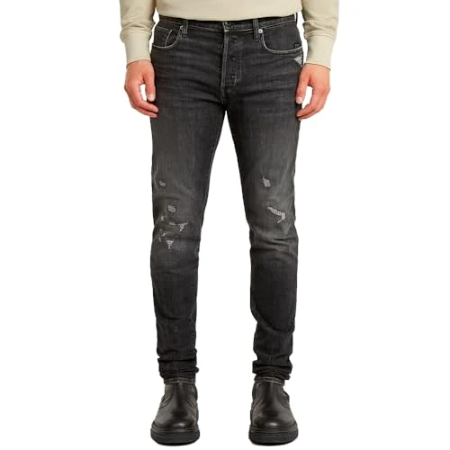 G-Star Men's 3301 Slim Jeans, Blue (worn in black metal restored 51001-D497-H101), 36W / 36L