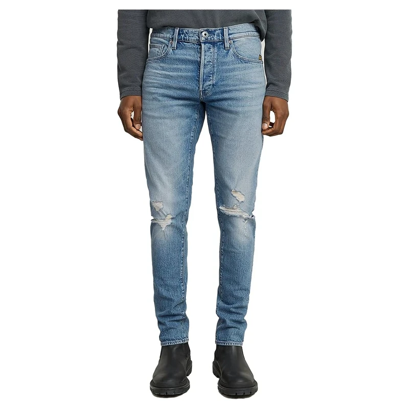 G-Star Men's 3301 Slim Jeans, Blue (vintage blue vapour destroyed 51001-D936-H103), 38W / 36L