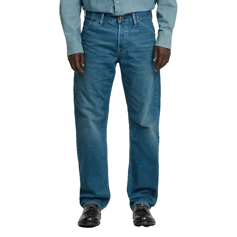 G-Star Men's Dakota Logger Regular Straight Jeans, Blue (faded indigo gd D26310-D491-G925), 35W / 36L