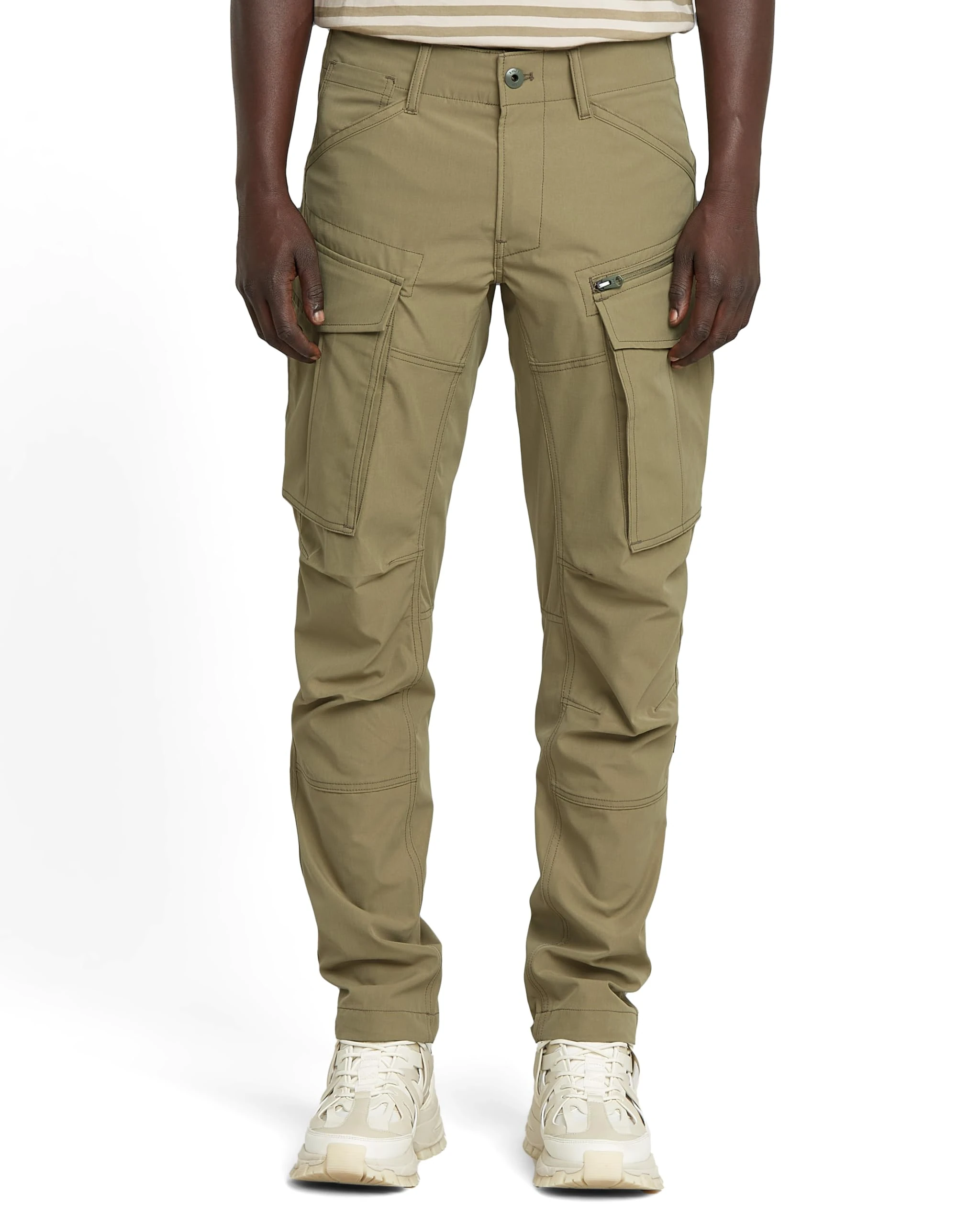 G-STAR Men's Rovic Zip 3D Regular Tapered Pants, Green (ensis Green D02190-D909-6057), 36W / 30L