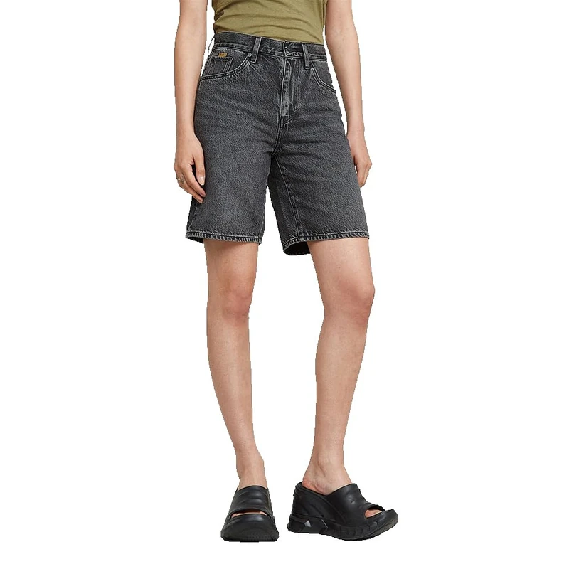 G-Star Women's Viktoria Bermuda Shorts Clean Edge , Grey (faded eolith grey D26268-D933-H087), 33