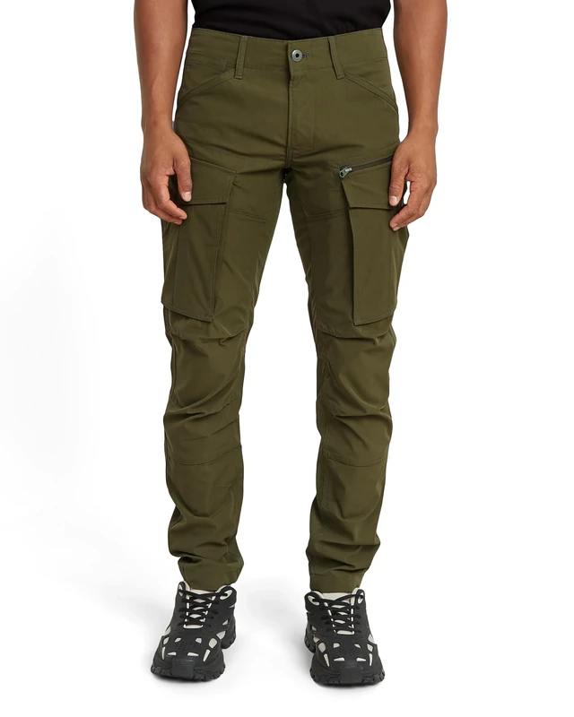 G-STAR Men's Rovic Zip 3D Regular Tapered Pants, Green (Shadow Olive D02190-D909-B230), 28W / 32L