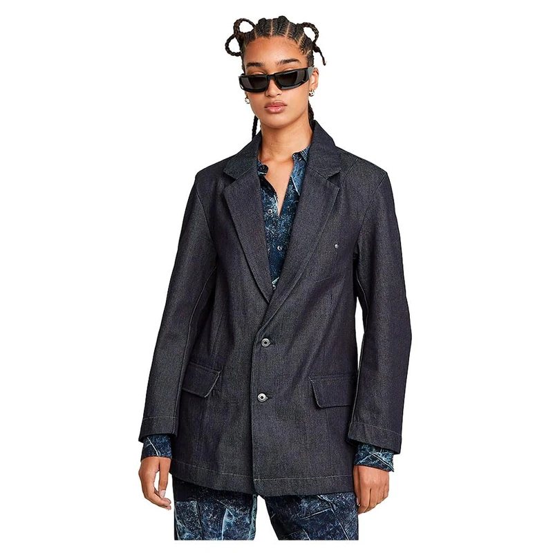 G-Star Women's Oversized Blazer , Blue (raw denim D26218-D956-001), L