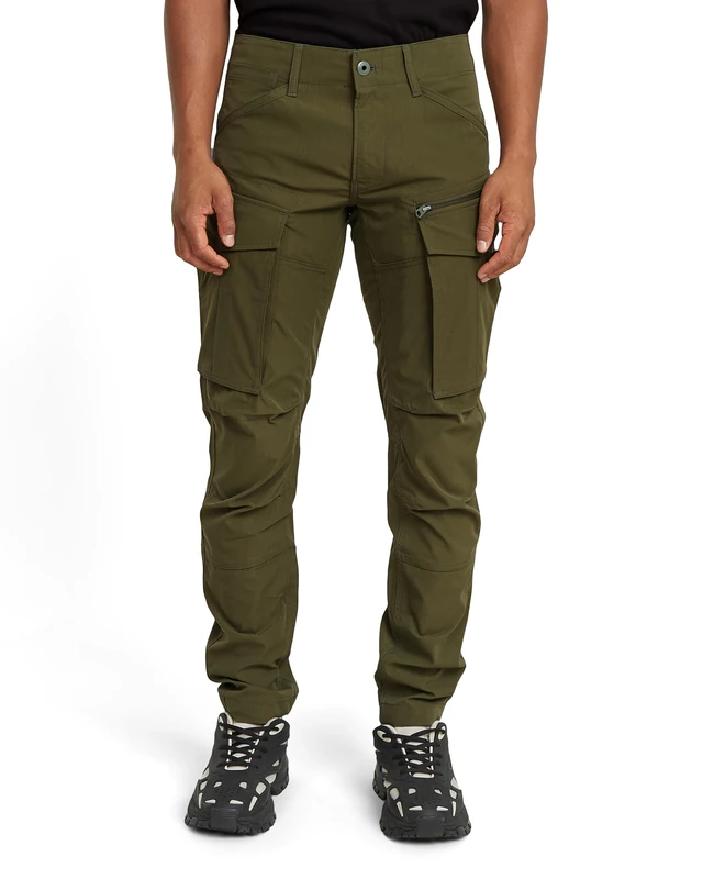 G-STAR Men's Rovic Zip 3D Regular Tapered Pants, Green (Shadow Olive D02190-D909-B230), 31W / 30L