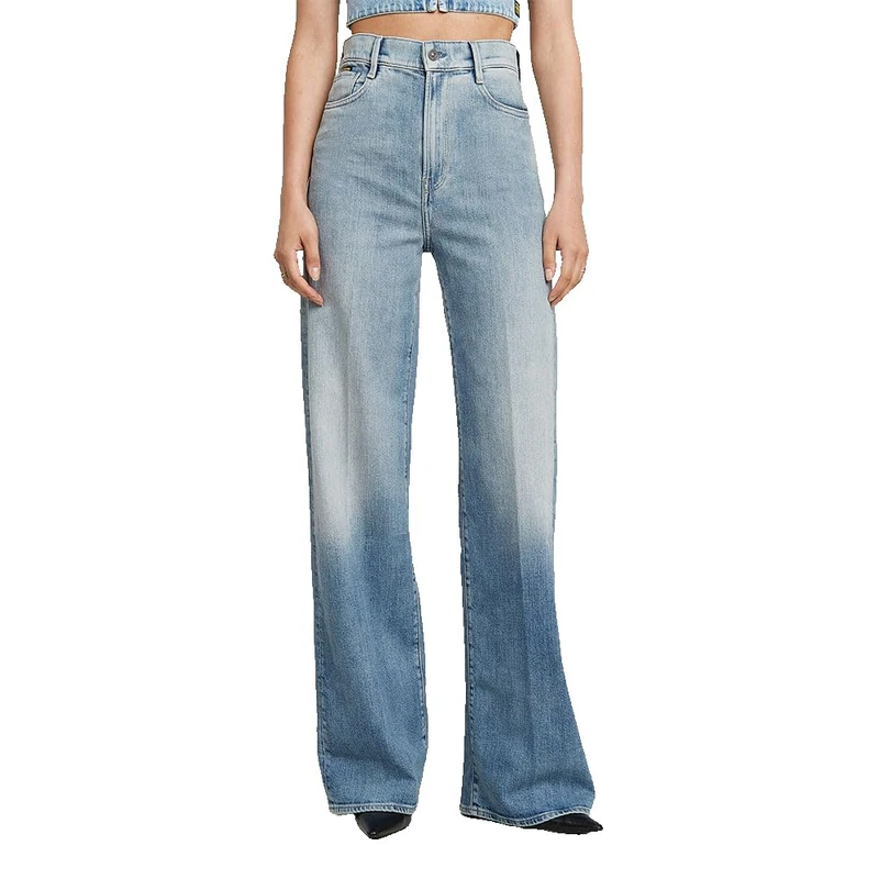 G-Star Women's Deck 2.0 High Loose Jeans, Blue (vintage steel blue D23591-D938-H108), 33W / 32L