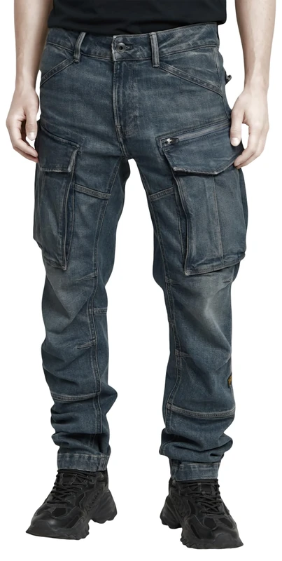 G-Star Men's Rovic Zip 3D Regular Tapered Denim Jeans, Blue (worn in glace D23077-D775-H139), 26W / 32L - Image 1