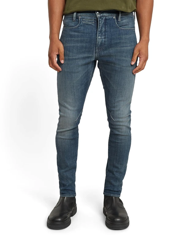G-Star Men's D-Staq 3D Slim Jeans, Blue (antique faded blue kloof D05385-D441-H104), 34W / 30L