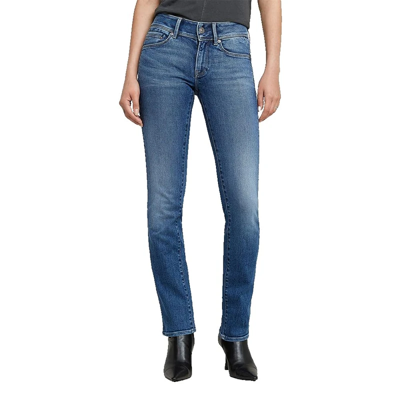 G-Star Women's Midge Slim Straight Jeans, Blue (faded blue stream D26424-D760-H073), 33W / 32L