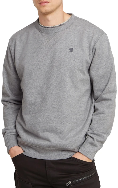 G-Star Men's Nifous Sweater, Multicolour (medium grey htr D25121-D566-8073), L