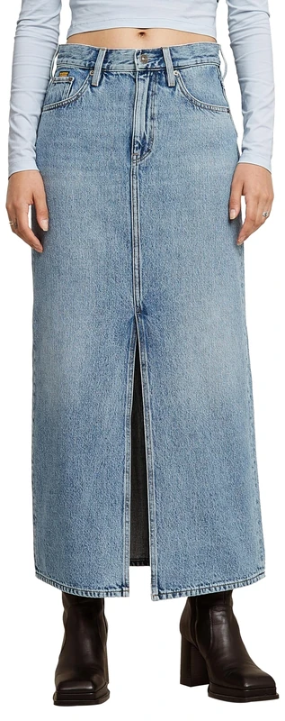 G-Star Women's Viktoria Long Skirt, Blue (faded blue torrent D24385-D788-H089), 26