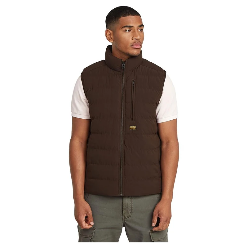G-Star Men's Foundation Liner Vest, Brown (deep brown D24277-D518-A926), L - Image 1