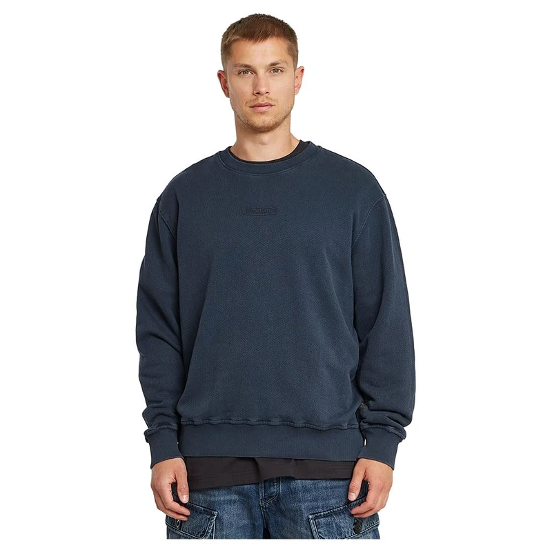 G-Star Men's Washed Relaxed Sweater, Blue (salute marte D26277-D688-H255), M