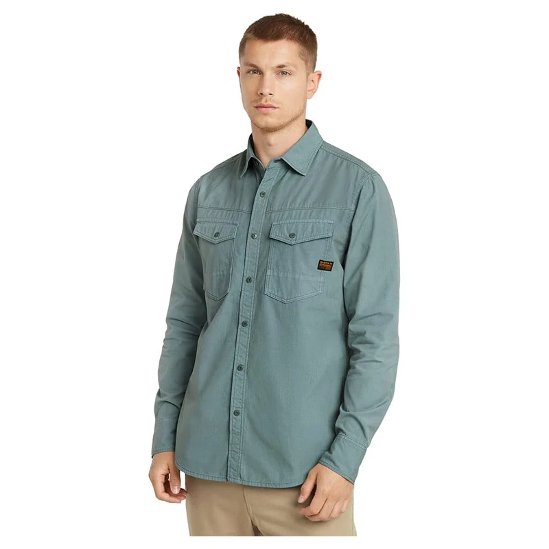 G-Star Men's Dakota Slim Shirt , Grey (bolt grey gd D25223-D385-H044), M