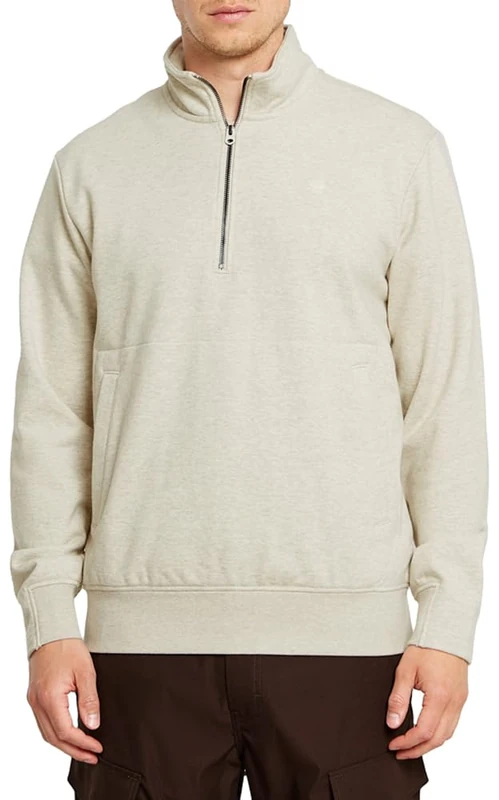 G-Star Men's Nifous Half Zip Sweater, Multicolour (whitebait htr D26305-D566-6030), M