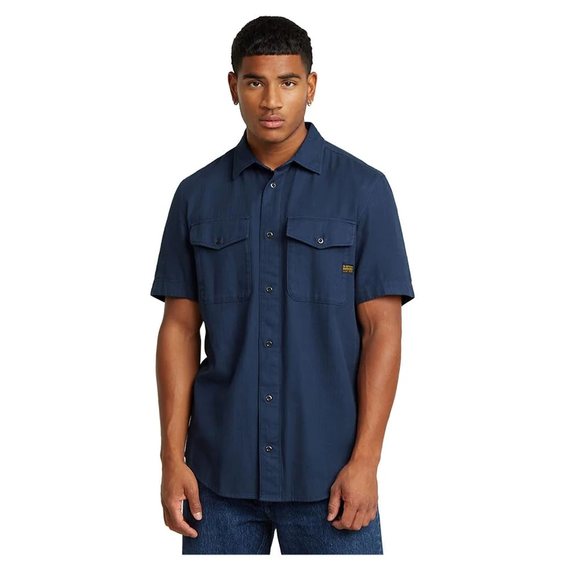 G-Star Men's Marine Slim Shirt , Blue (imperial blue gd D19751-D454-B851), L