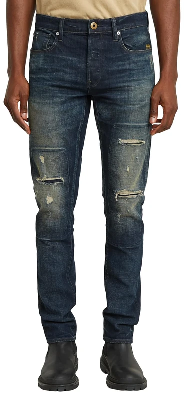 G-Star Men's 3301 Slim Jeans, Blue (antique foundry repaired 51001-D594-H102), 28W / 32L