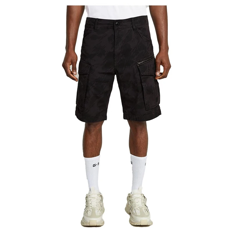 G-Star Men's Rovic Zip Relaxed Shorts, Multicolour (shadow gd glitch beach camo D08566-D955-H173), 28
