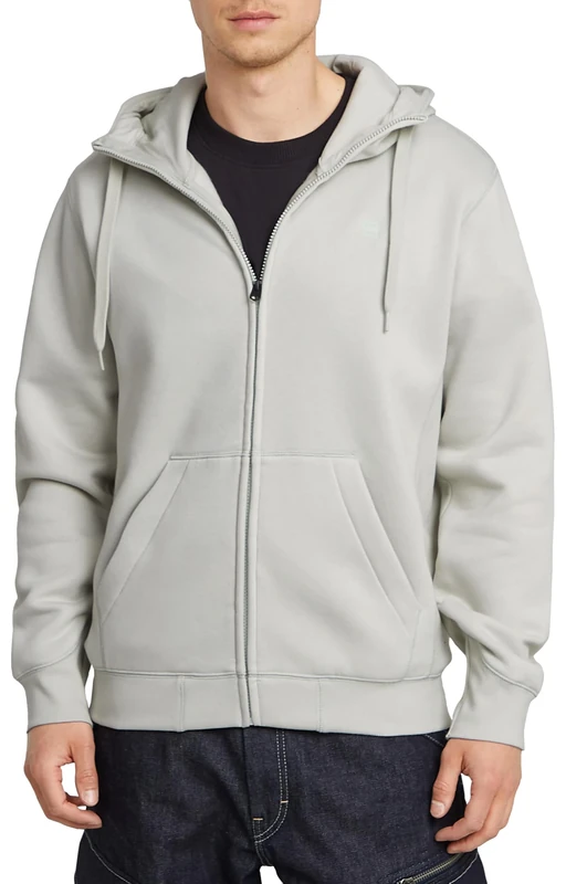 G-Star Men's Premium Core Zip Thru Hoodie, Grey (gs mercury D16122-C235-G987), XL
