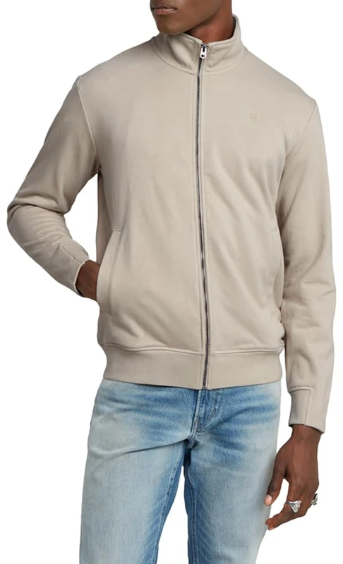G-Star Men's Nifous Zip Thru Sweater, Beige (dk brick D25122-D566-1214), M