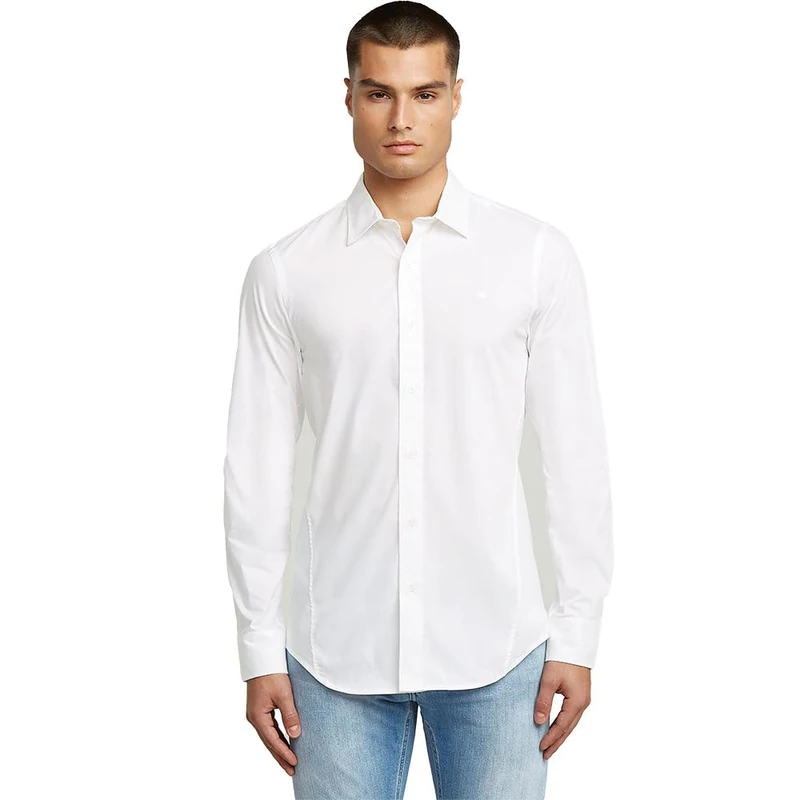 G-STAR Men's Uniform Slim Shirt, White (white D25176-D321-110), XL