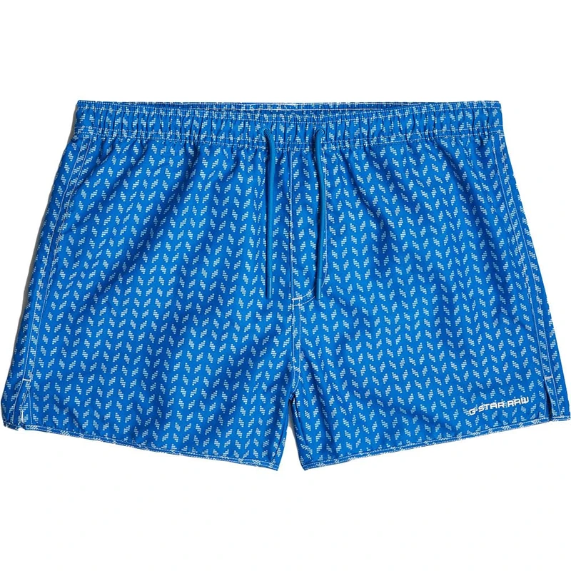 G-Star Men's Carnic 2.0 Allover Swimshorts, Multicolour (pop blue chevron D24482-C331-H374), L