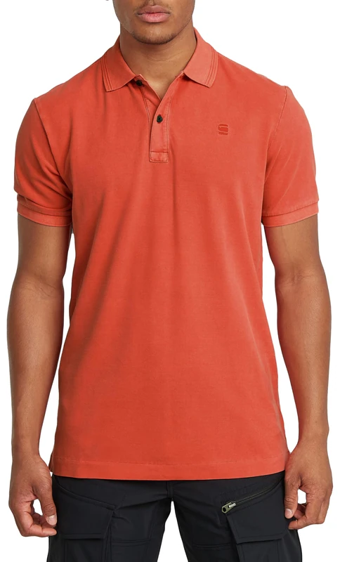 G-Star Men's Dunda Slim Polo , Red (lt antic red gd D11595-D756-B571), L