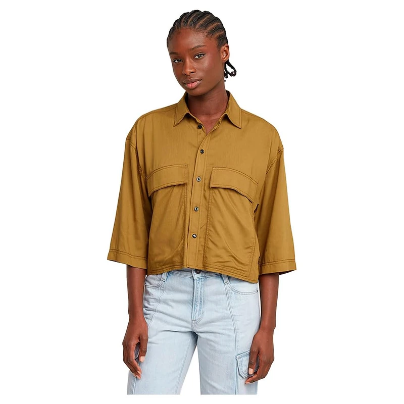 G-Star Women's Boxy Shirt , Brown (dk mustard D26018-D923-1377), XS
