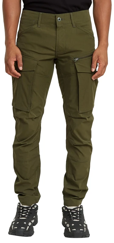 G-STAR Men's Rovic Zip 3D Regular Tapered Pants, Green (Shadow Olive D02190-D909-B230), 32W / 36L