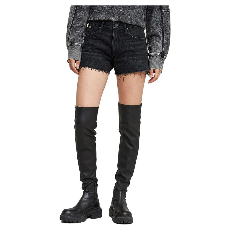 G-Star Women's True Denim Shorts Raw Edge , Grey (worn in eolith grey D24376-D933-H114), 29