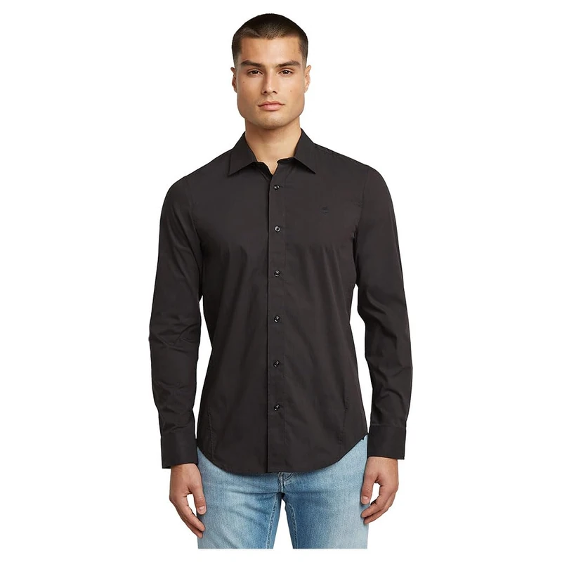 G-STAR Men's Uniform Slim Shirt, Black (dk black D25176-D321-6484), XS