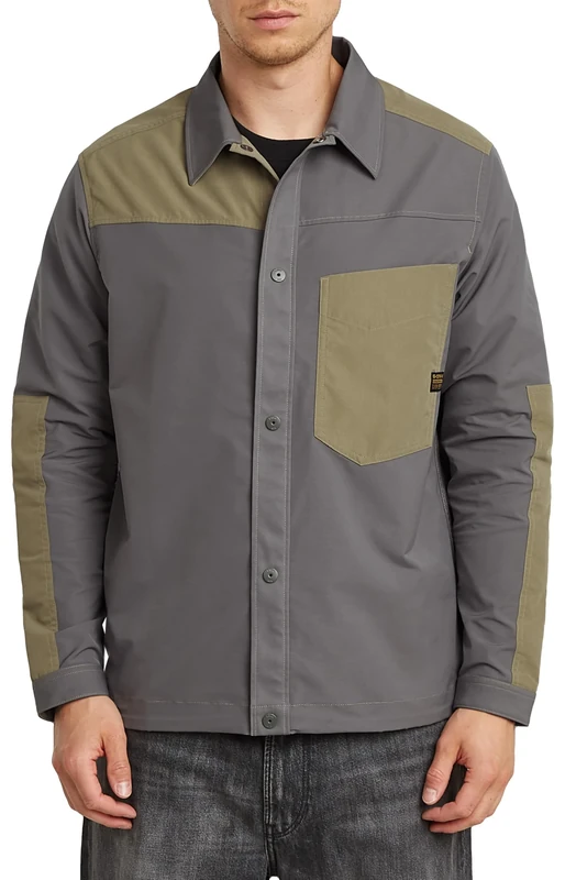 G-Star Men's One Pocket Relaxed PM Shirt, Grey (gs grey D26156-D908-1260), XXL