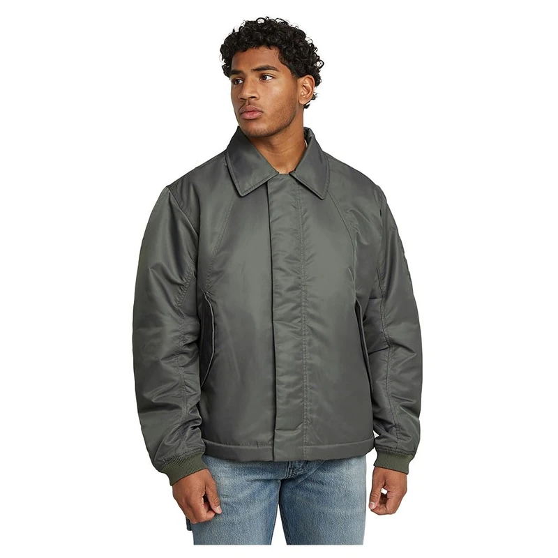 G-Star Men's Lightweight Padded Bomber Jacket, Grey (gs grey D26119-C143-1260), XL