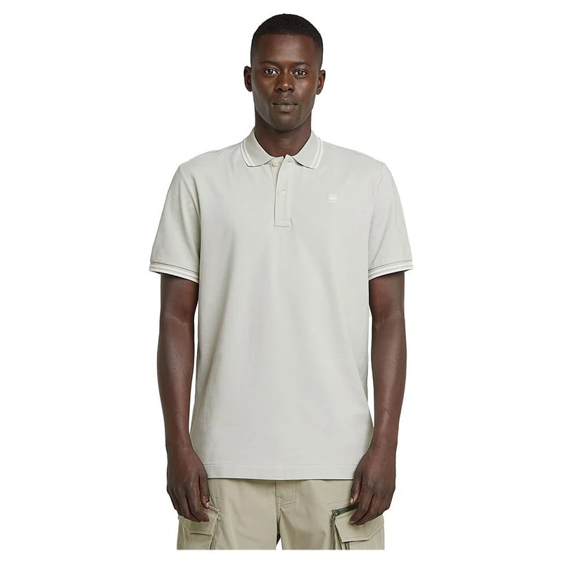 G-Star Men's Dunda Slim Stripe Polo , Grey (gs mercury D17127-5864-G987), L