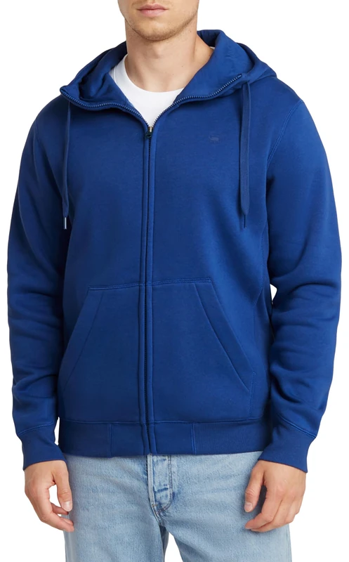 G-Star Men's Premium Core Zip Thru Hoodie, Blue (pilot D16122-C235-1235), S