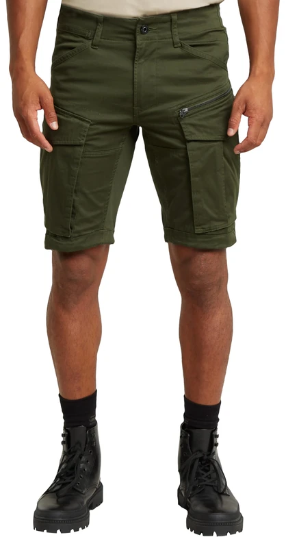 G-Star Men's Rovic Zip Regular Shorts, Green (dk bronze green D26214-5126-6059), 36