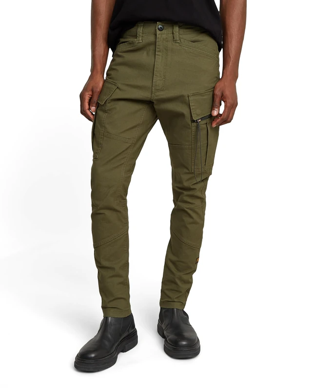 G-Star Men's Zip Pocket 3D Skinny Cargo Pants 2.0, Green (shadow olive D24307-D504-B230), 36W / 32L