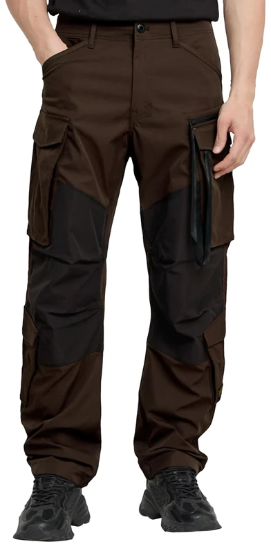 G-Star Men's Rovic Zip 3D Loose Pants, Brown (deep brown D25219-D517-A926), 31W / 34L